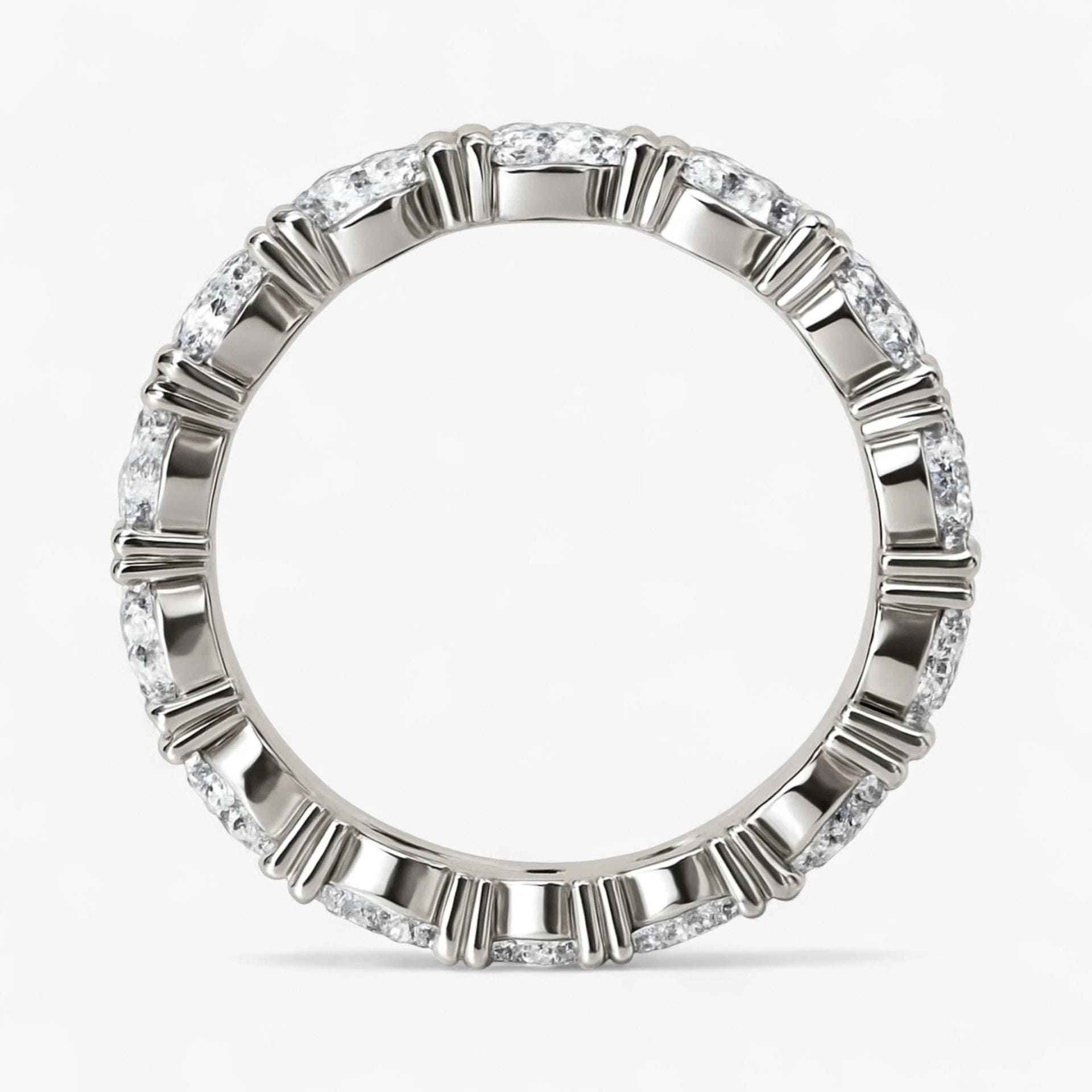 The Pear Diamond Eternity Band
