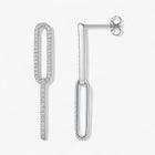 The Accented Paperclip Earrings