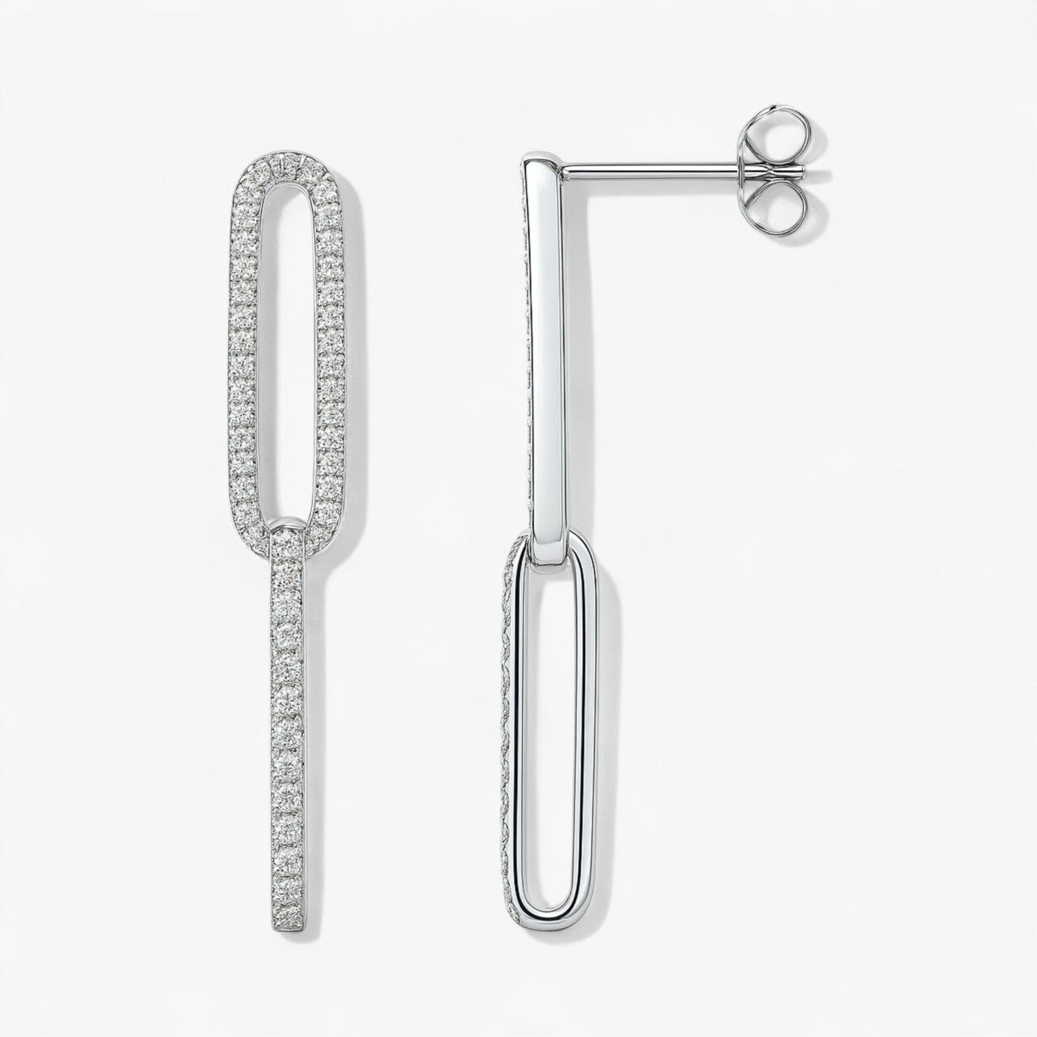 The Accented Paperclip Earrings
