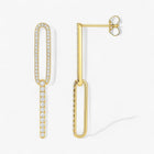 The Accented Paperclip Earrings
