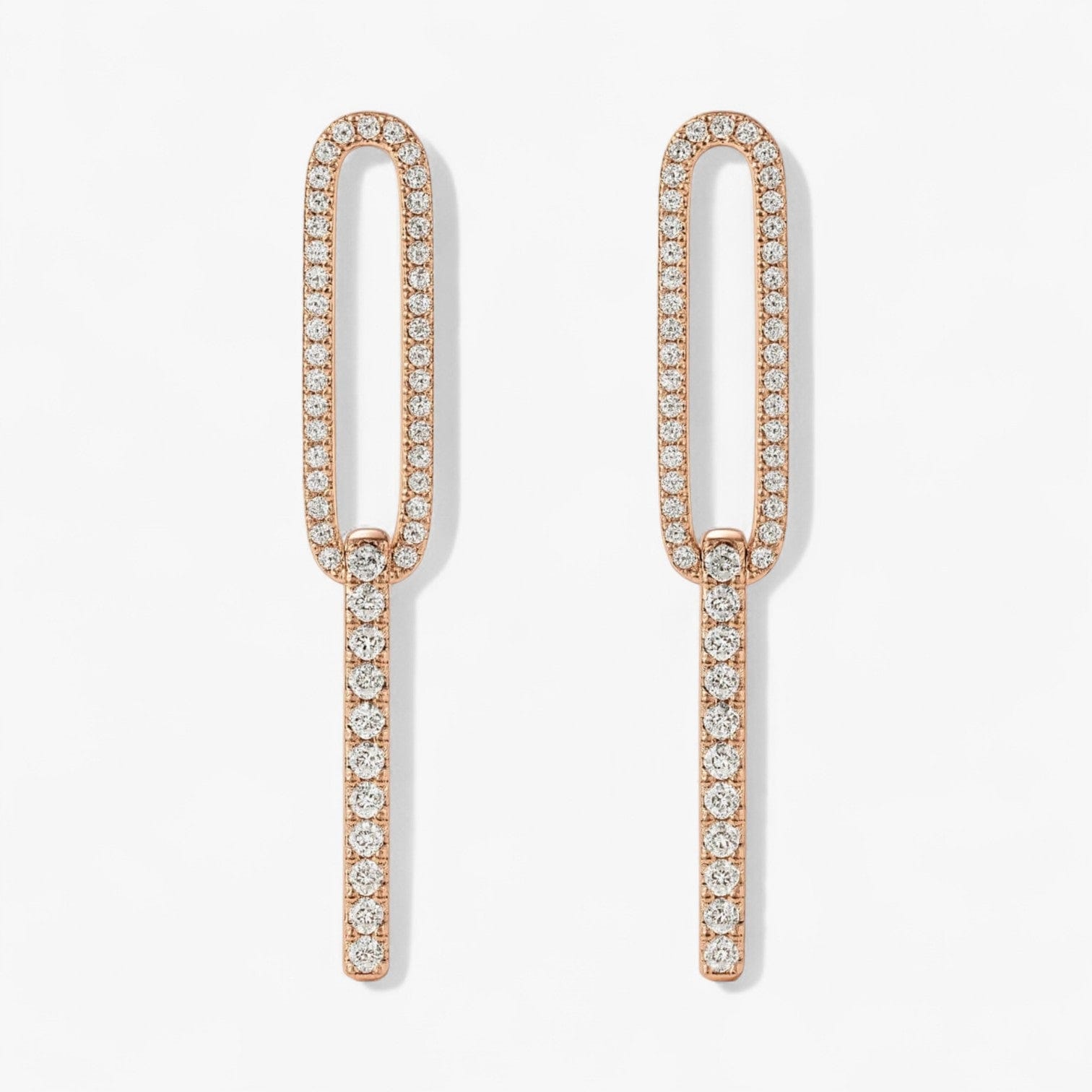 The Accented Paperclip Earrings