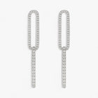 The Accented Paperclip Earrings