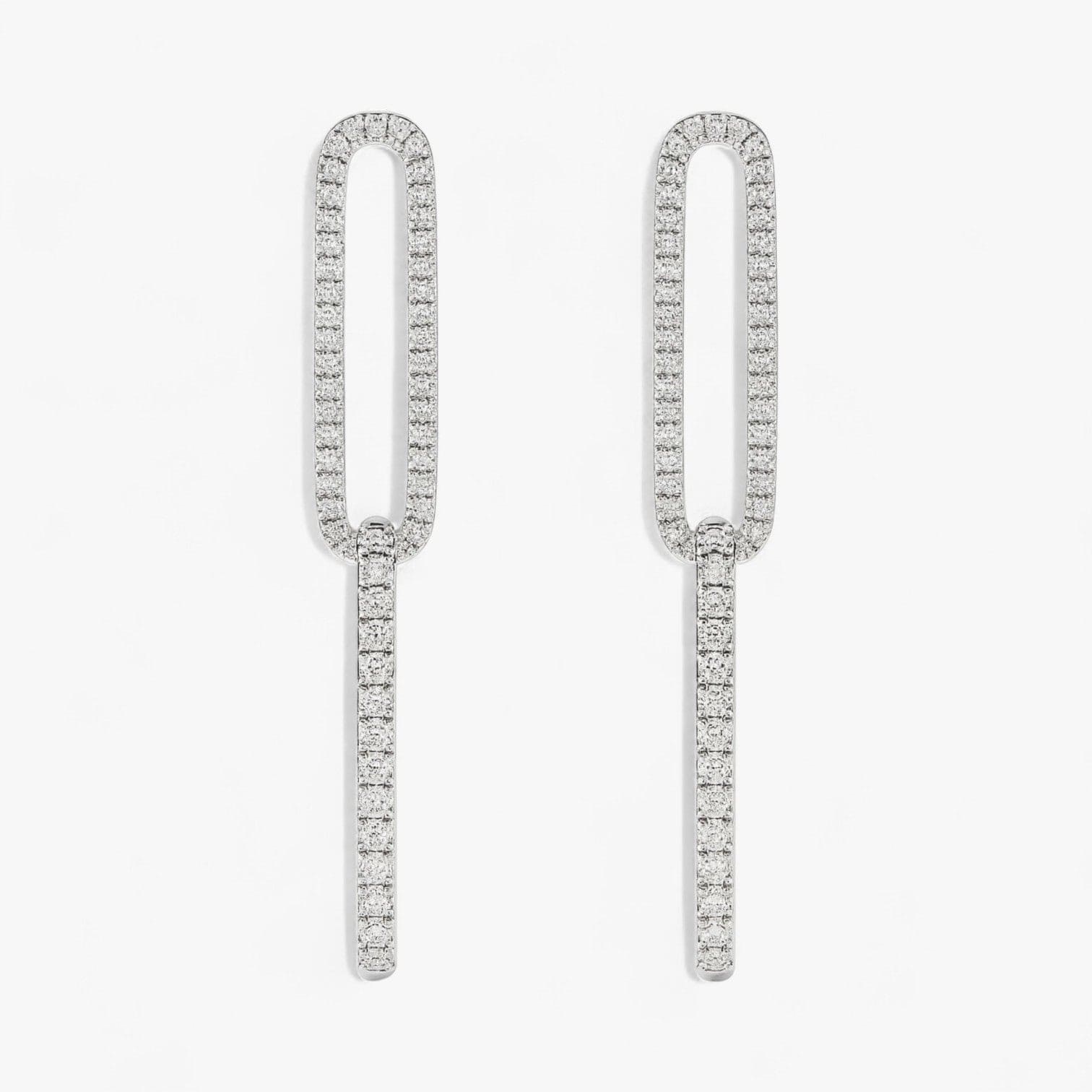 The Accented Paperclip Earrings