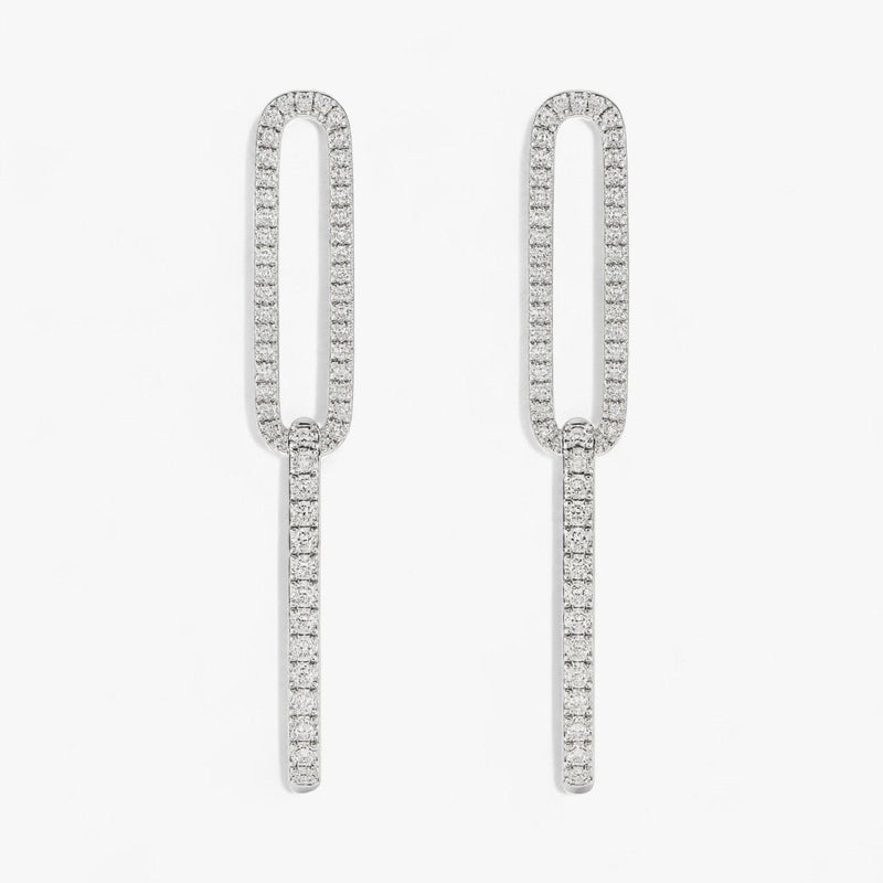 The Accented Paperclip Earrings