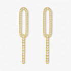 The Accented Paperclip Earrings