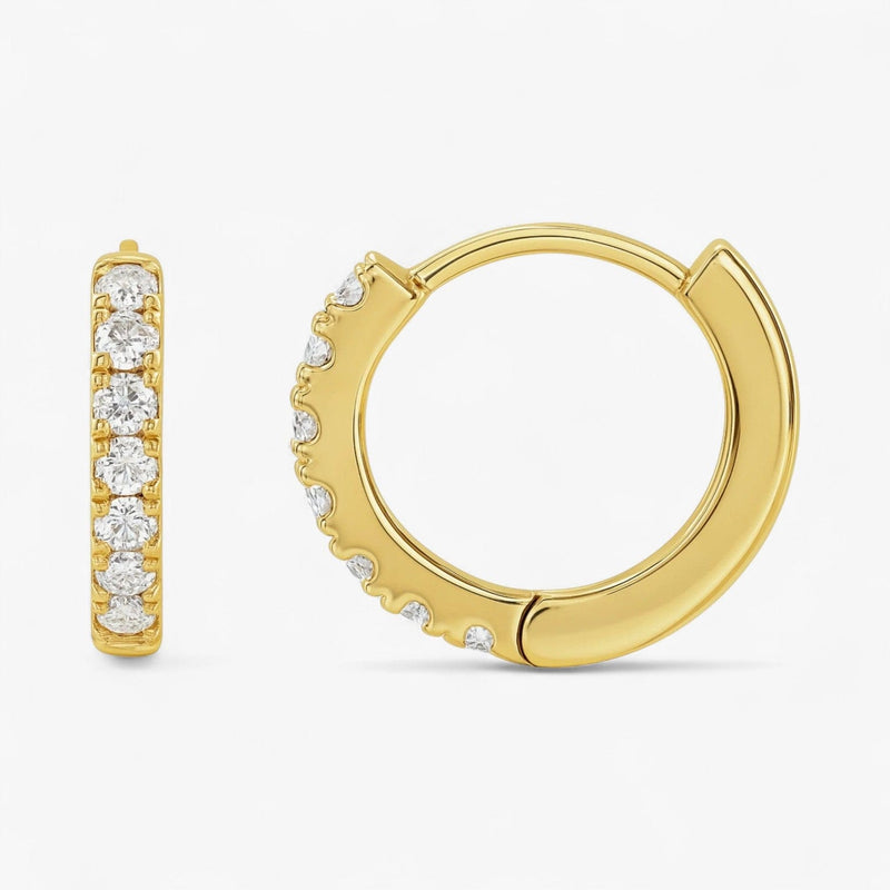 The Pave Hoop Earrings