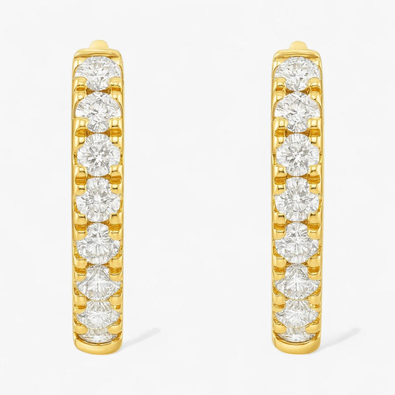 The Pave Hoop Earrings