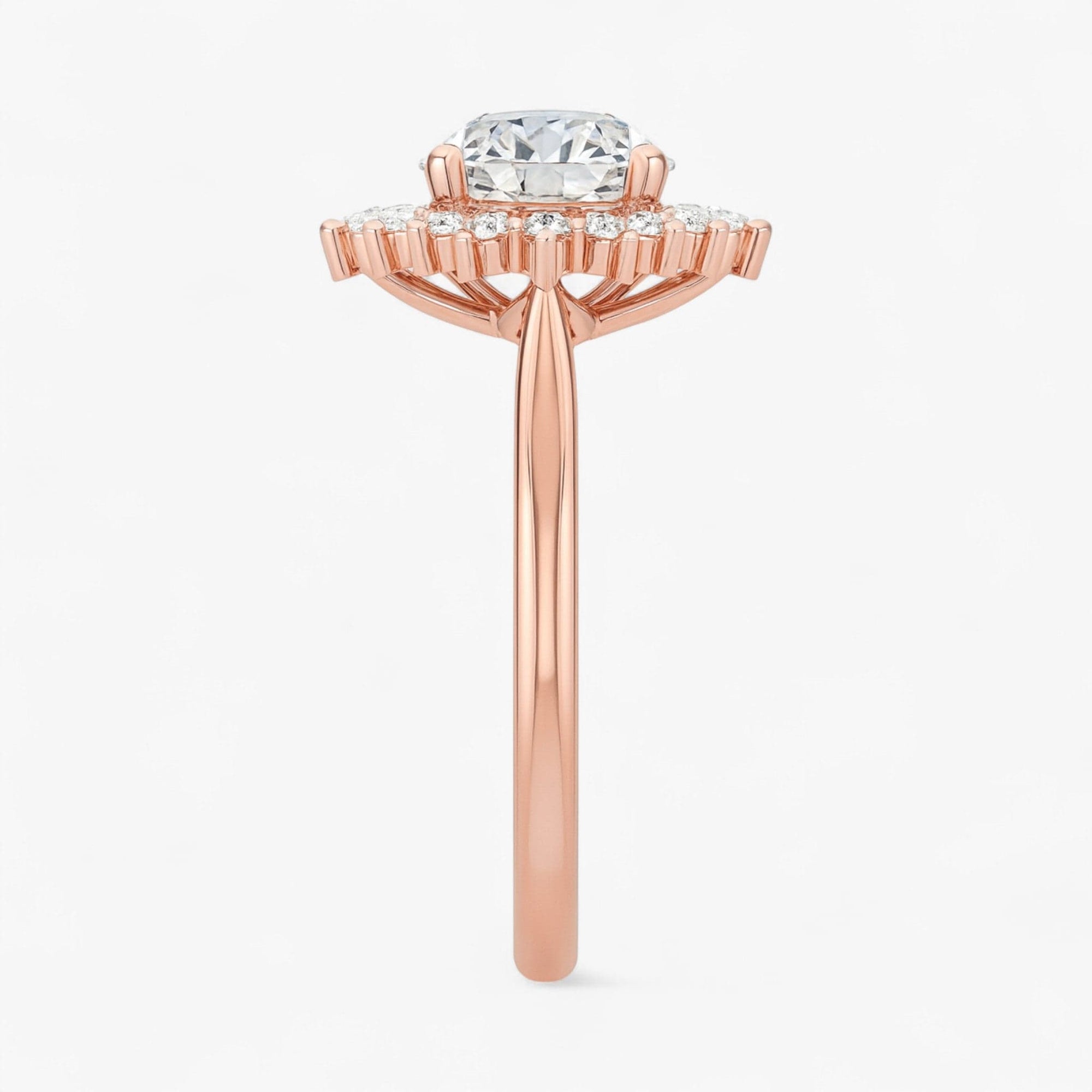 The Royal Halo Engagement Ring | Round