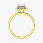 The Timeless Pavé Halo Engagement Ring | Emerald