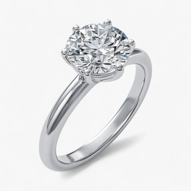 The Signature Solitaire Engagement Ring | Round