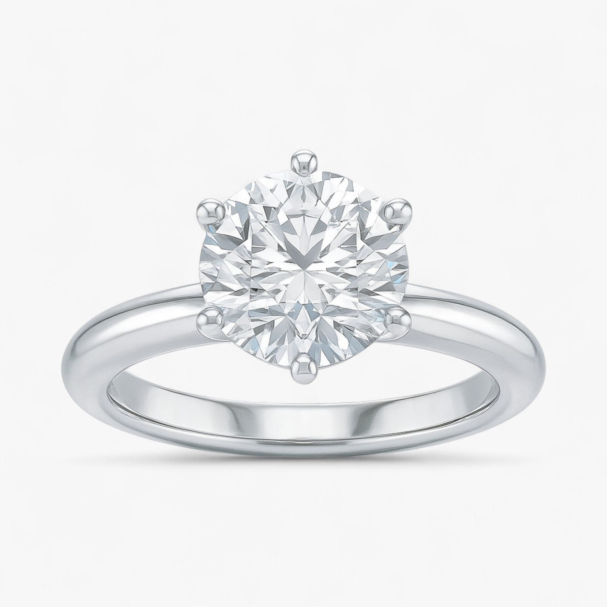 The Signature Solitaire Engagement Ring | Round