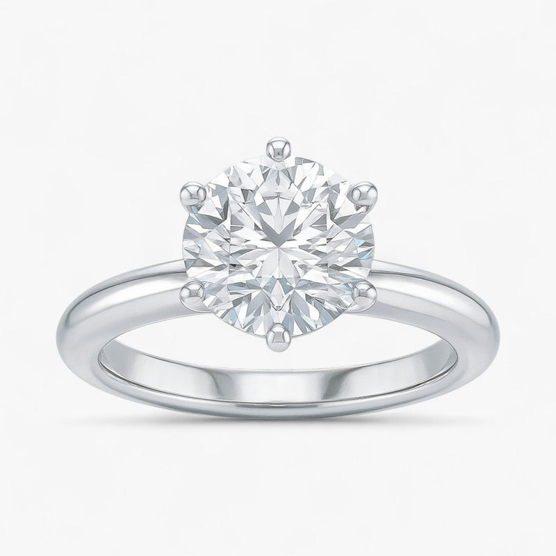 The Signature Solitaire Engagement Ring | Round