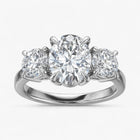 The Signature 3-Stone Engagement Ring | Oval