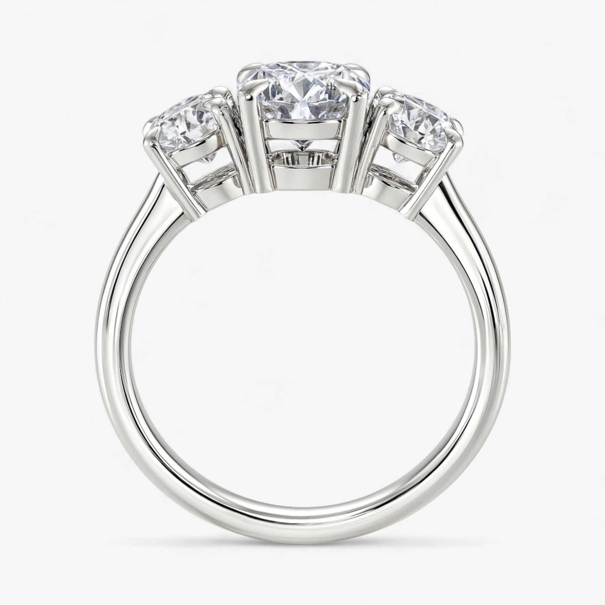 The Signature 3-Stone Engagement Ring | Oval