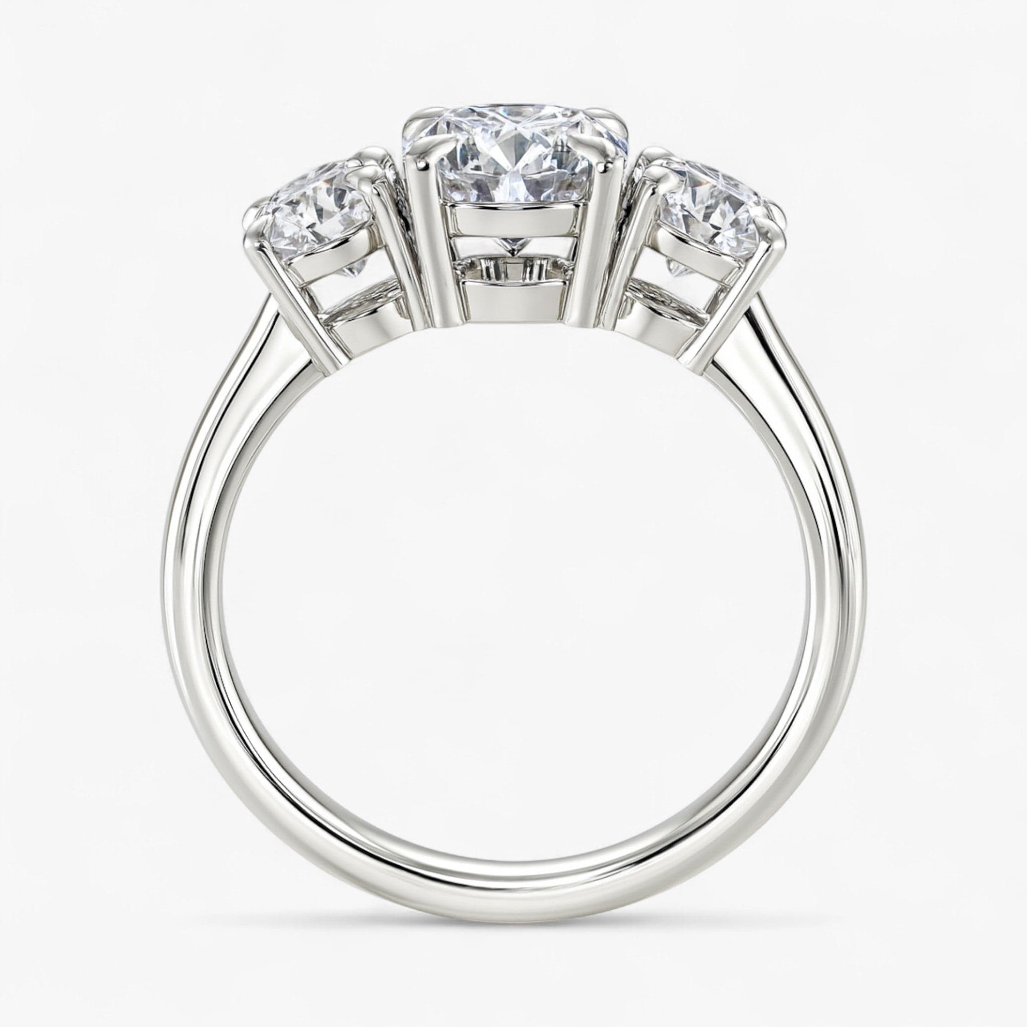The Signature 3-Stone Engagement Ring | Oval