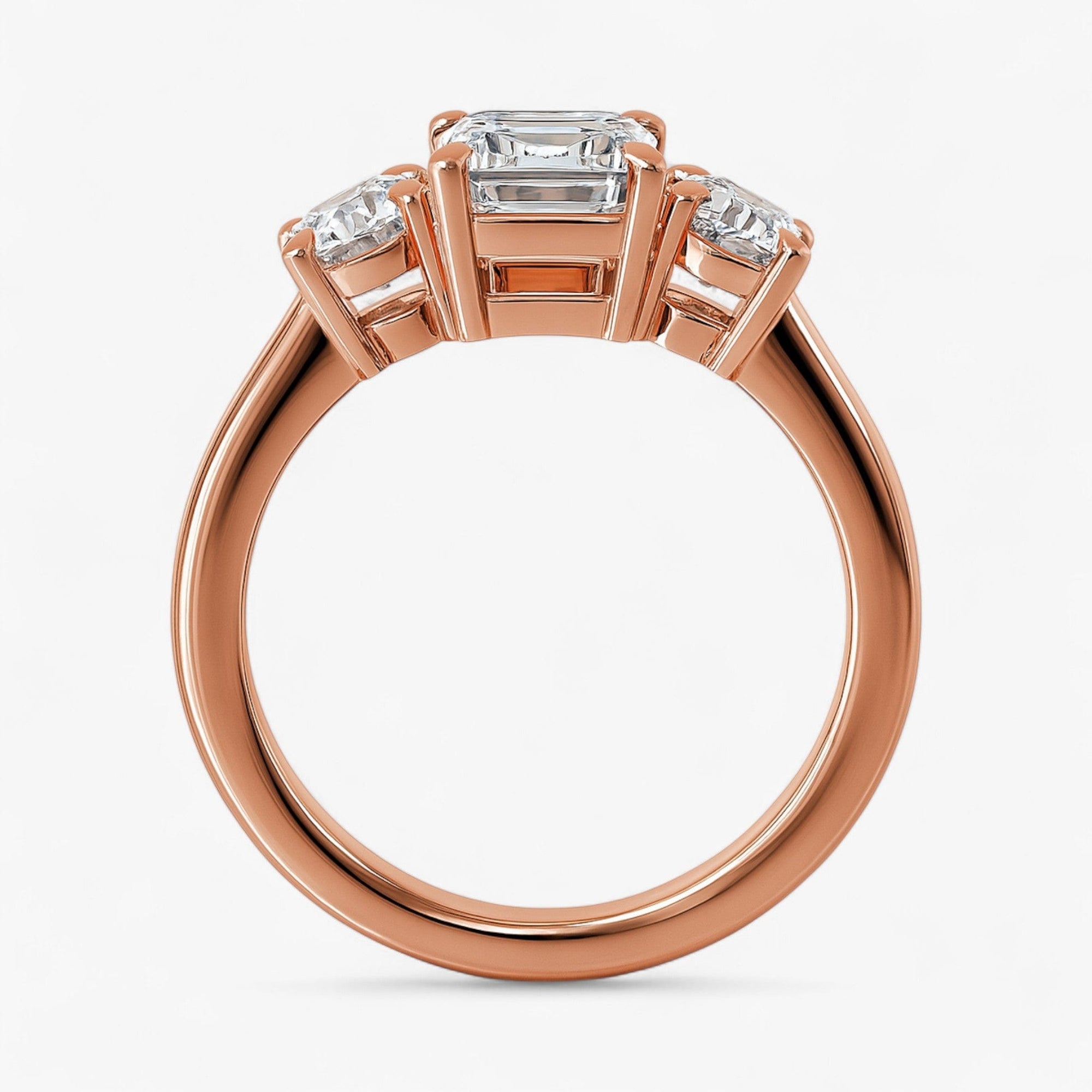 The Signature 3-Stone Engagement Ring | Emerald