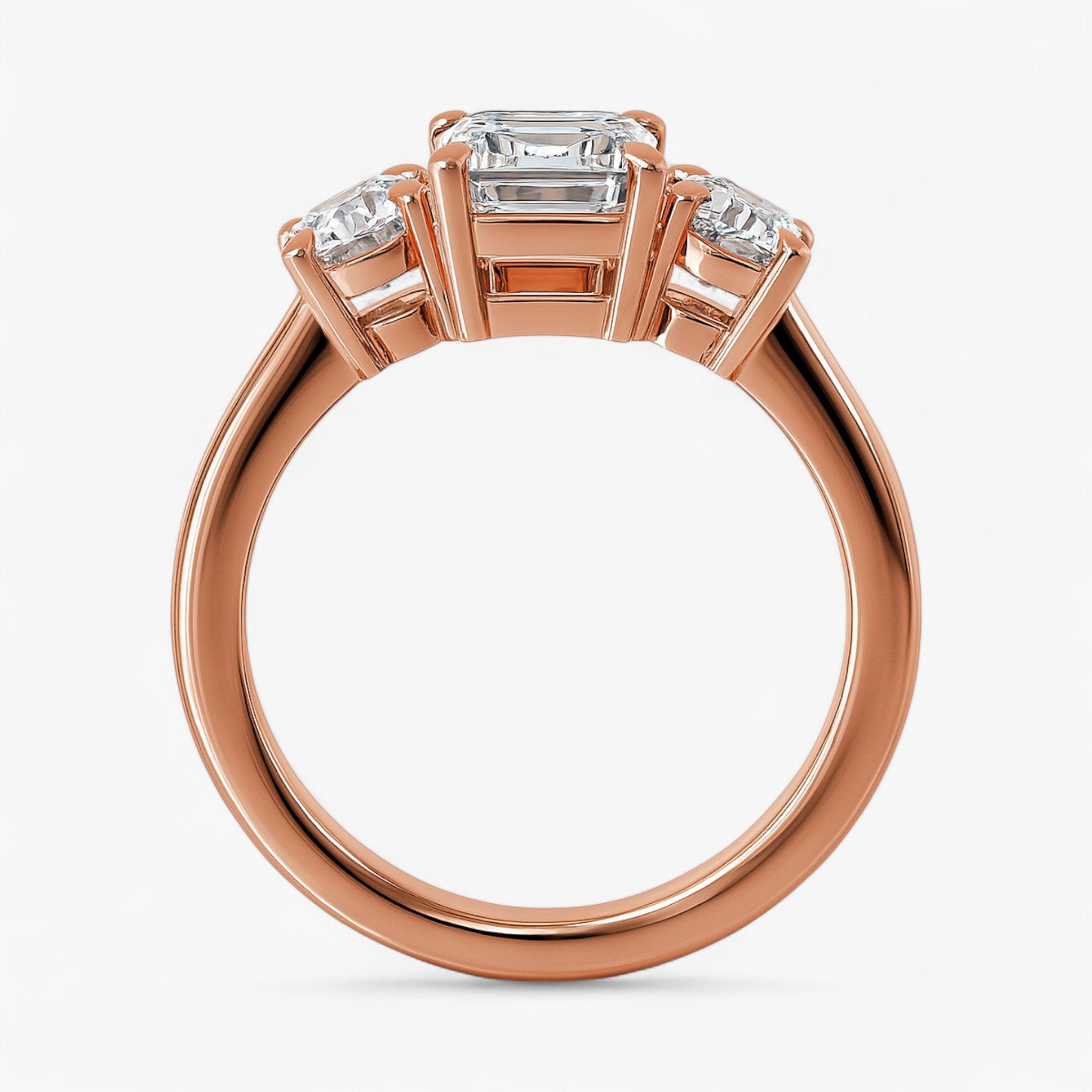 The Signature 3-Stone Engagement Ring | Emerald