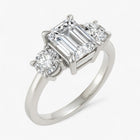 The Signature 3-Stone Engagement Ring | Emerald