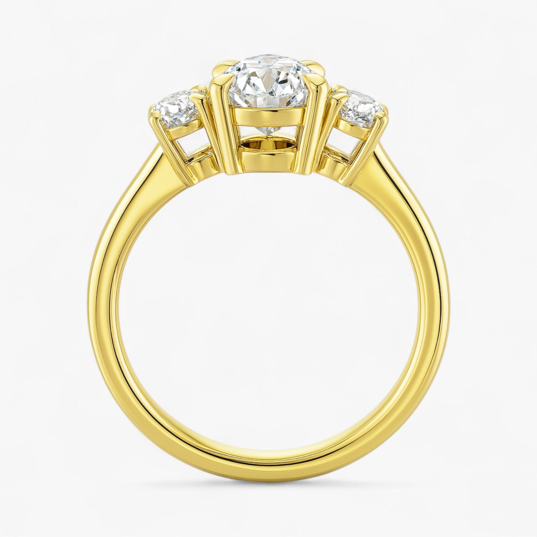 The Signature 3-Stone Engagement Ring | Pear