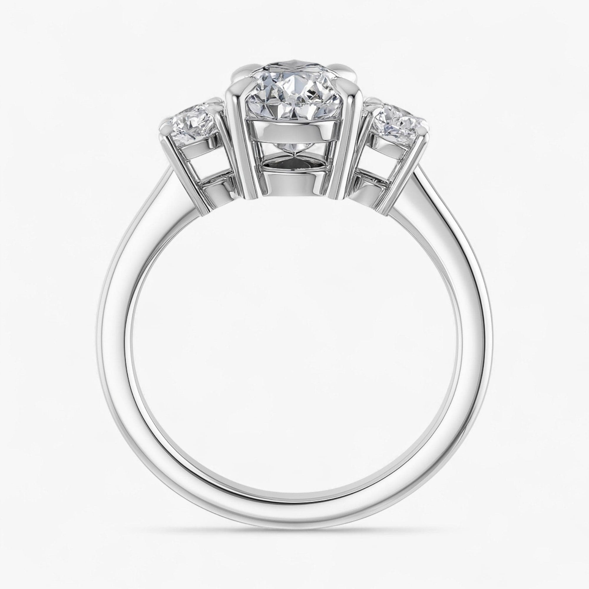 The Signature 3-Stone Engagement Ring | Pear