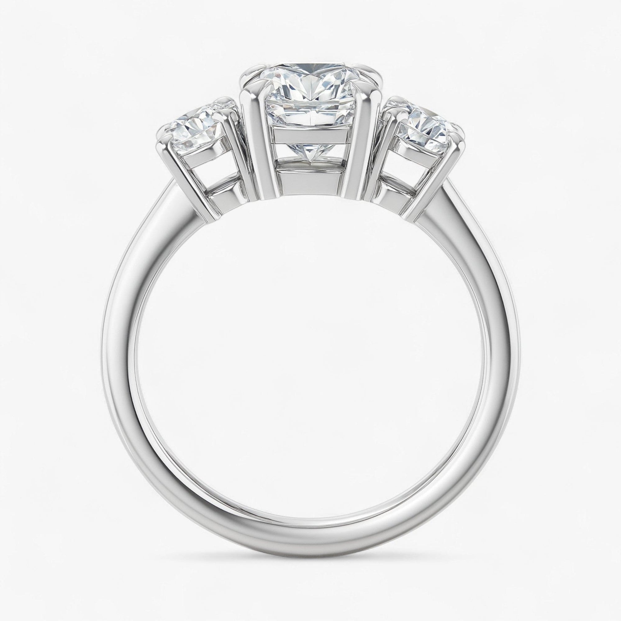 The Signature 3-Stone Engagement Ring | Round