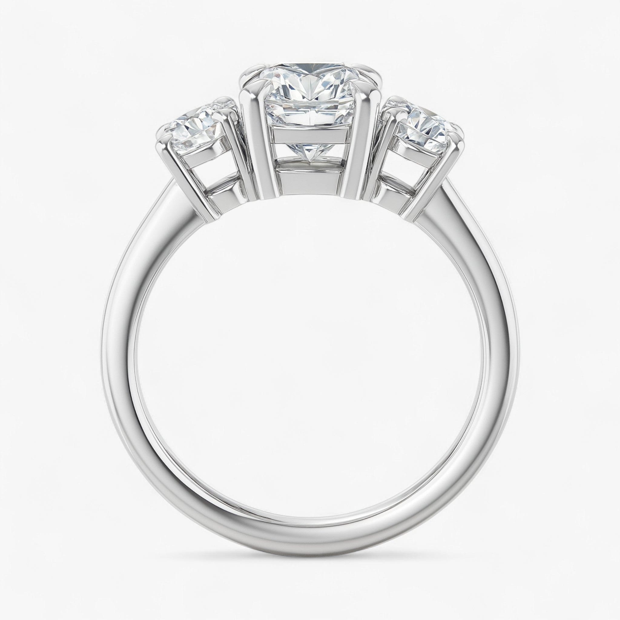 The Signature 3-Stone Engagement Ring | Round