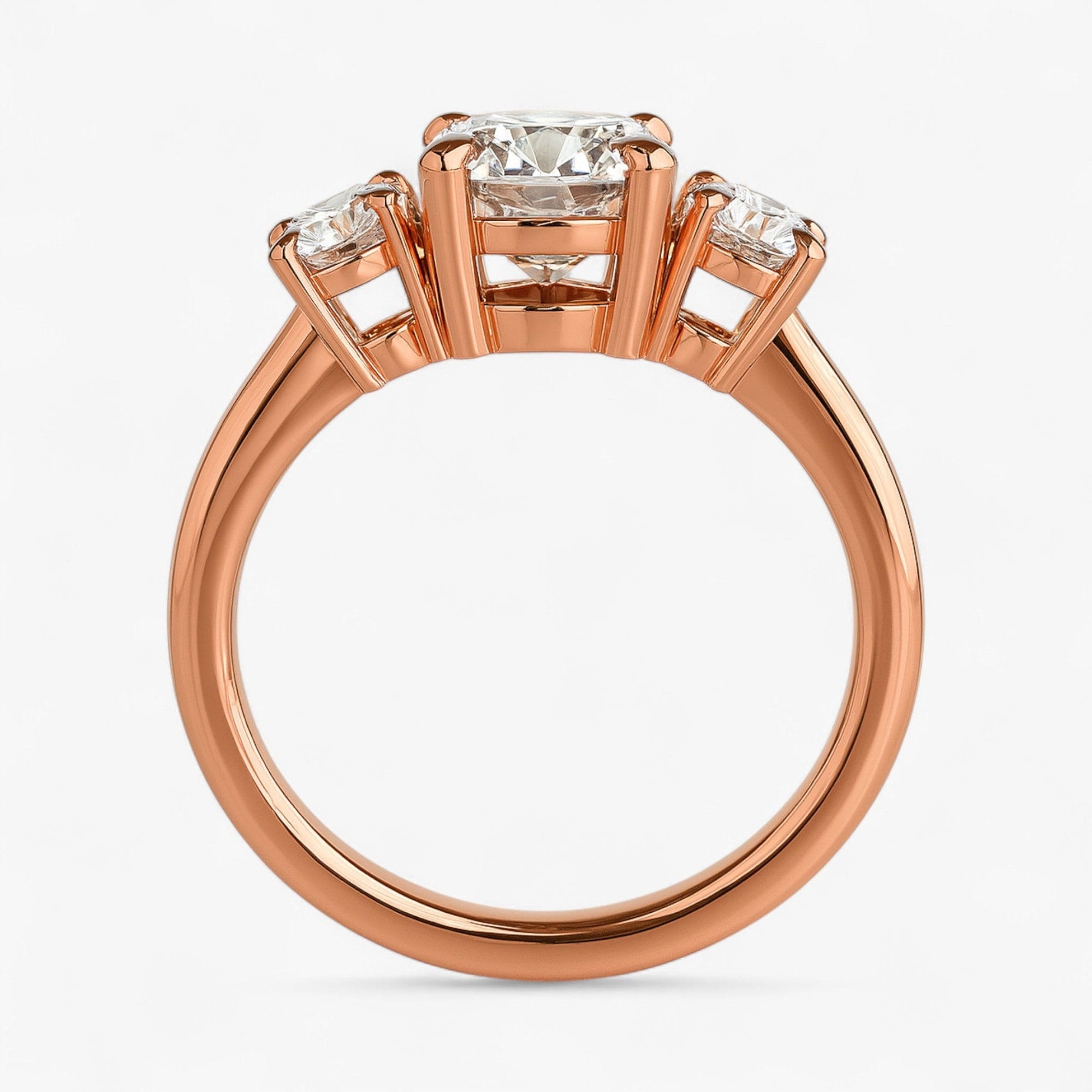 The Signature 3-Stone Engagement Ring | Cushion