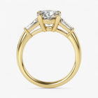 The Signature Baguette 3-Stone Engagement Ring | Round