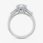 The Signature Baguette 3-Stone Engagement Ring | Round