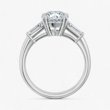 The Signature Baguette 3-Stone Engagement Ring | Round