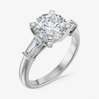 The Signature Baguette 3-Stone Engagement Ring | Round