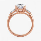 The Signature Baguette 3-Stone Engagement Ring | Round