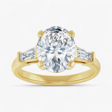The Signature Baguette 3-Stone Engagement Ring | Oval
