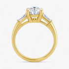 The Signature Baguette 3-Stone Engagement Ring | Oval