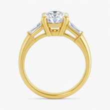 The Signature Baguette 3-Stone Engagement Ring | Oval