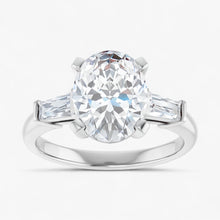 The Signature Baguette 3-Stone Engagement Ring | Oval