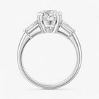The Signature Baguette 3-Stone Engagement Ring | Oval