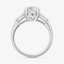 The Signature Baguette 3-Stone Engagement Ring | Oval