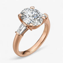 The Signature Baguette 3-Stone Engagement Ring | Oval