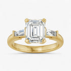 The Signature Baguette 3-Stone Engagement Ring | Emerald