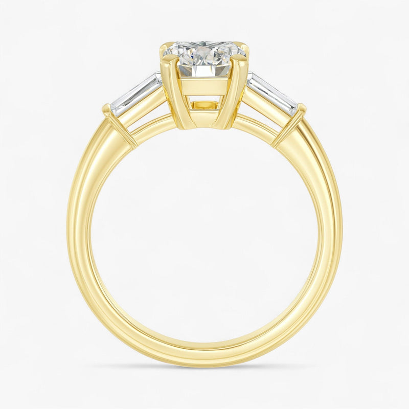 The Signature Baguette 3-Stone Engagement Ring | Emerald