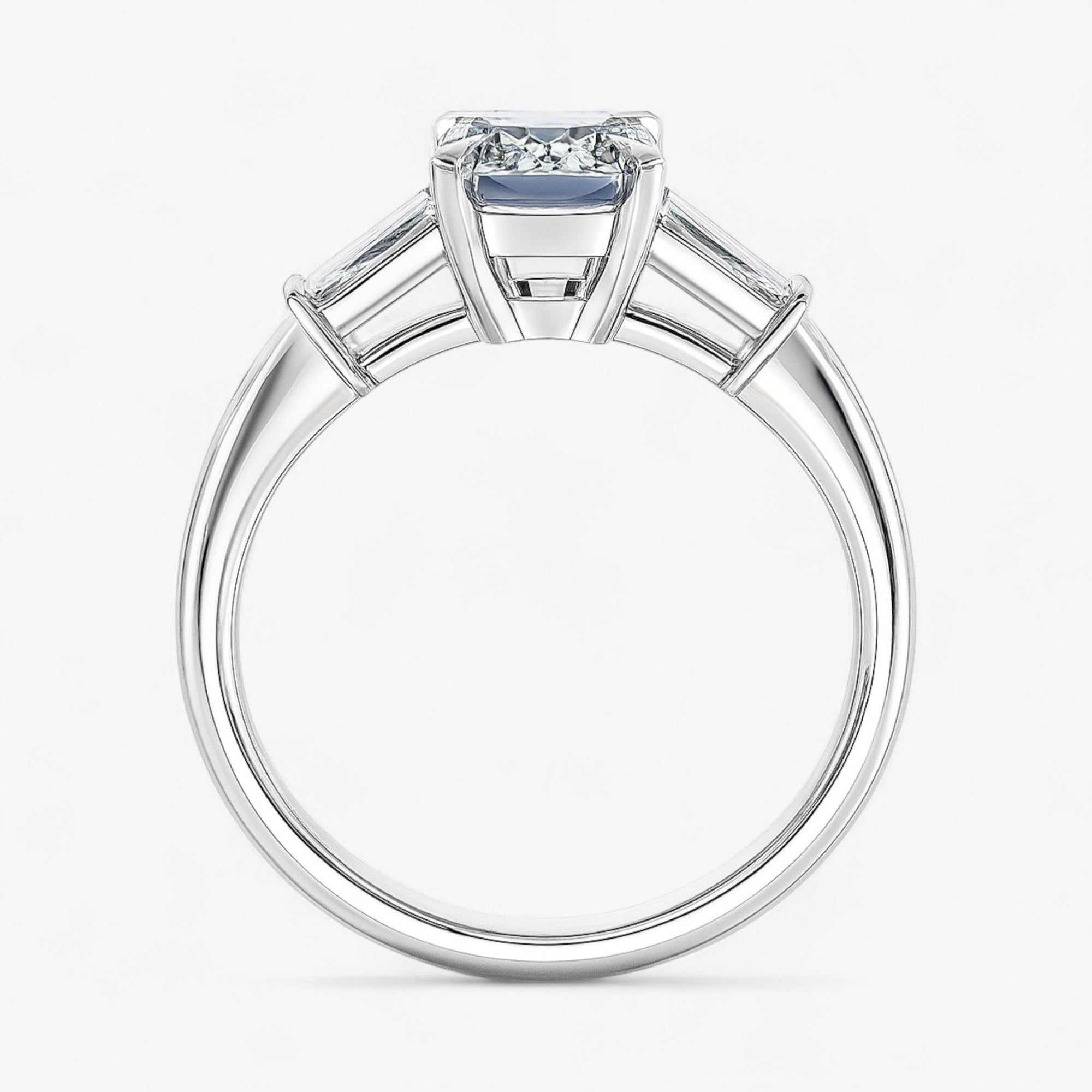 The Signature Baguette 3-Stone Engagement Ring | Emerald