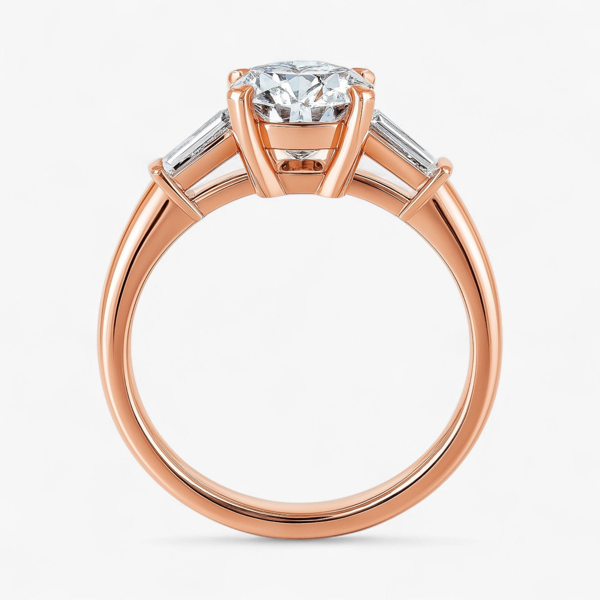 The Signature Baguette 3-Stone Engagement Ring | Emerald