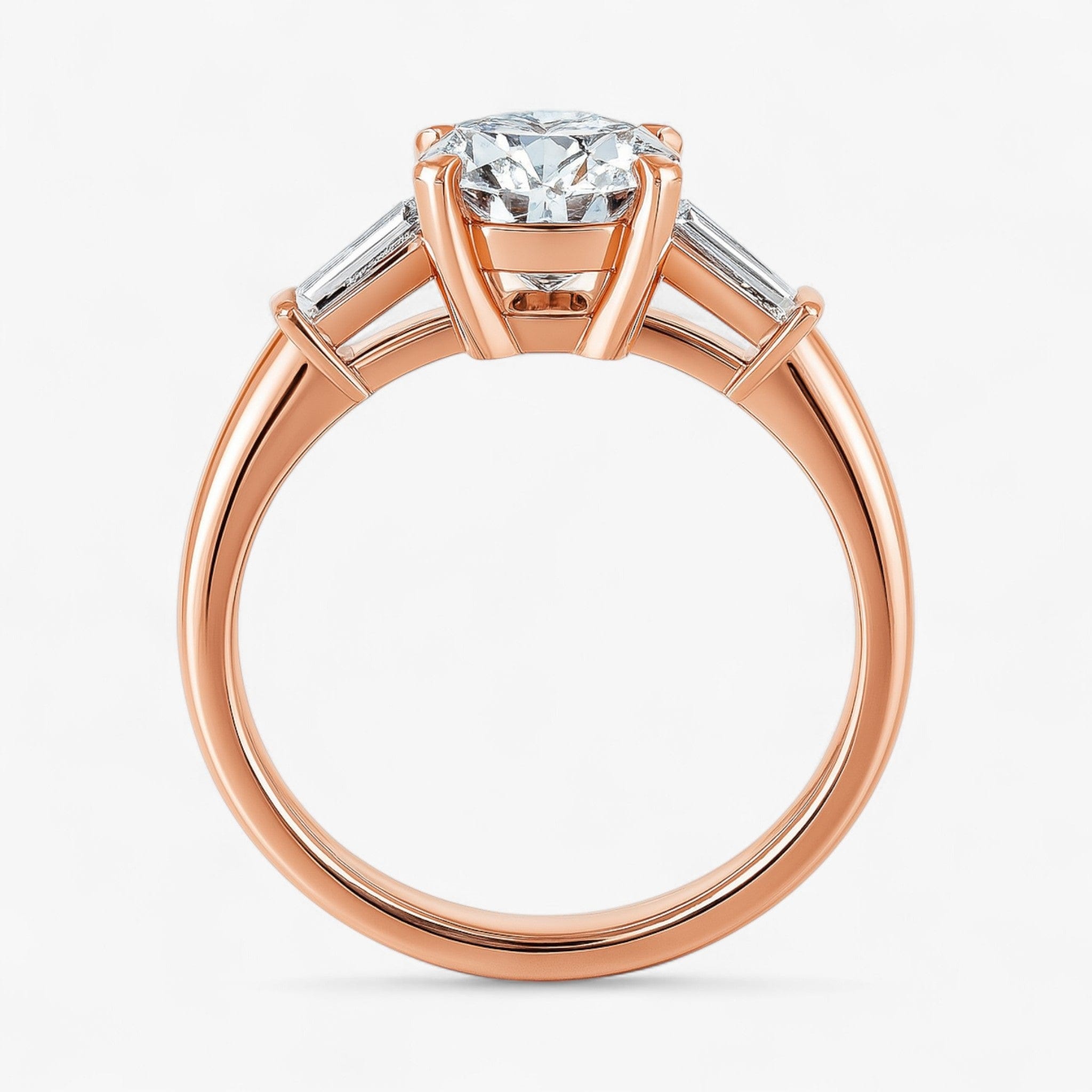 The Signature Baguette 3-Stone Engagement Ring | Emerald