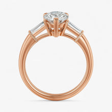 The Signature Baguette 3-Stone Engagement Ring | Pear