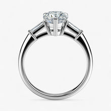 The Signature Baguette 3-Stone Engagement Ring | Pear