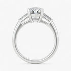 The Signature Baguette 3-Stone Engagement Ring | Cushion