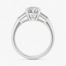 The Signature Baguette 3-Stone Engagement Ring | Cushion