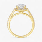 The Classic Accented Halo Engagement Ring | Round