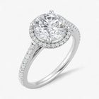 The Classic Accented Halo Engagement Ring | Round